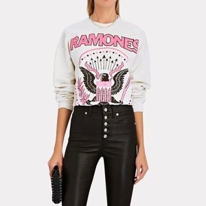 BNWT Madeworn Ramones cropped sweatshirt